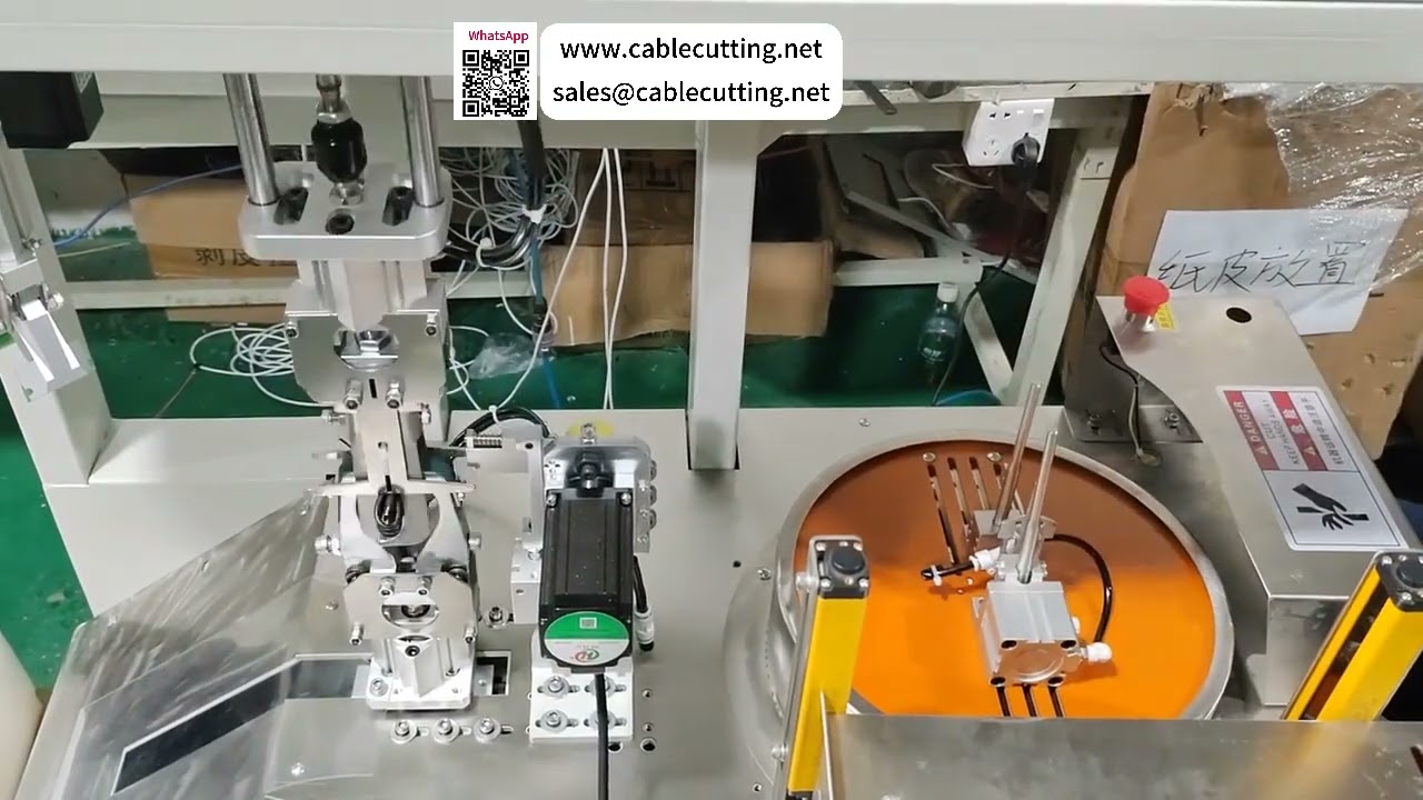 Máquina automática de devanado y atado de cables — cuenta, corta, devana y ata