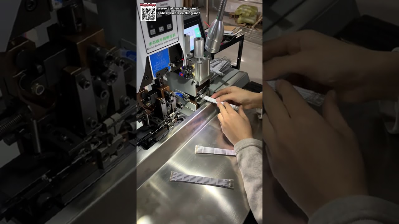 Máquina de precisión para empalme y engaste de cables — producción masiva de arneses