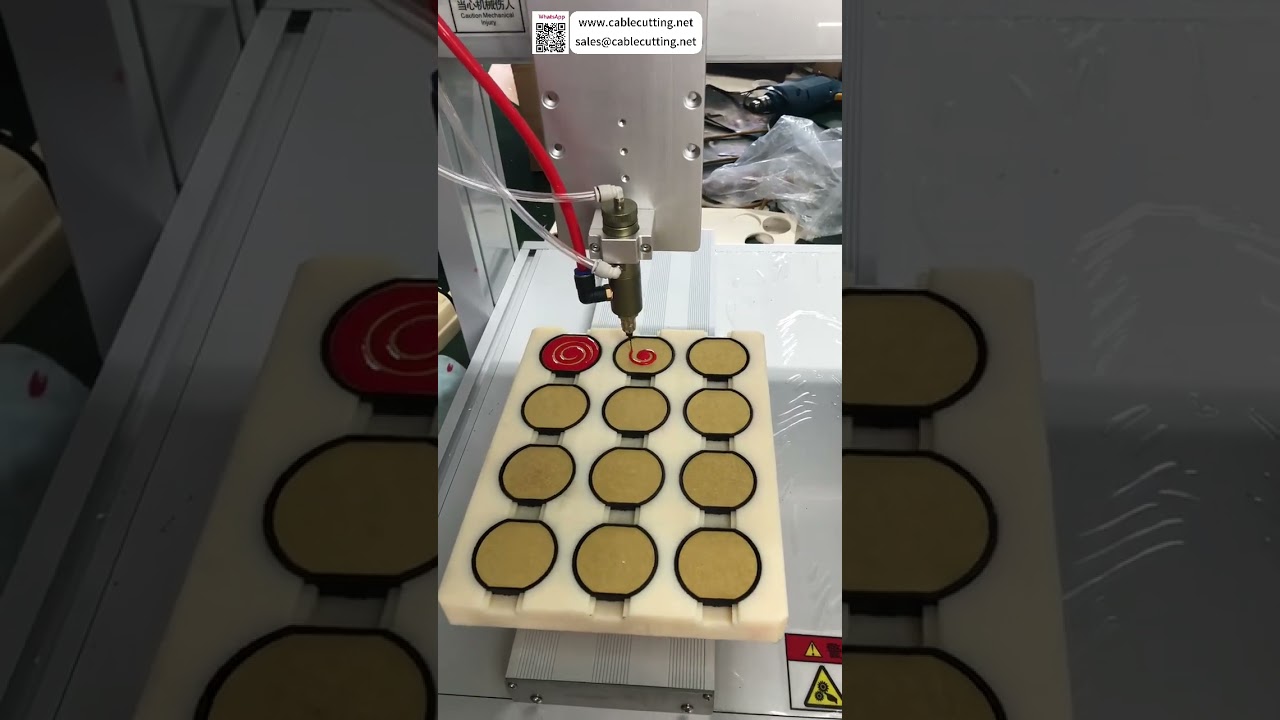 Dosificadora automática de adhesivo — Patrones a medida