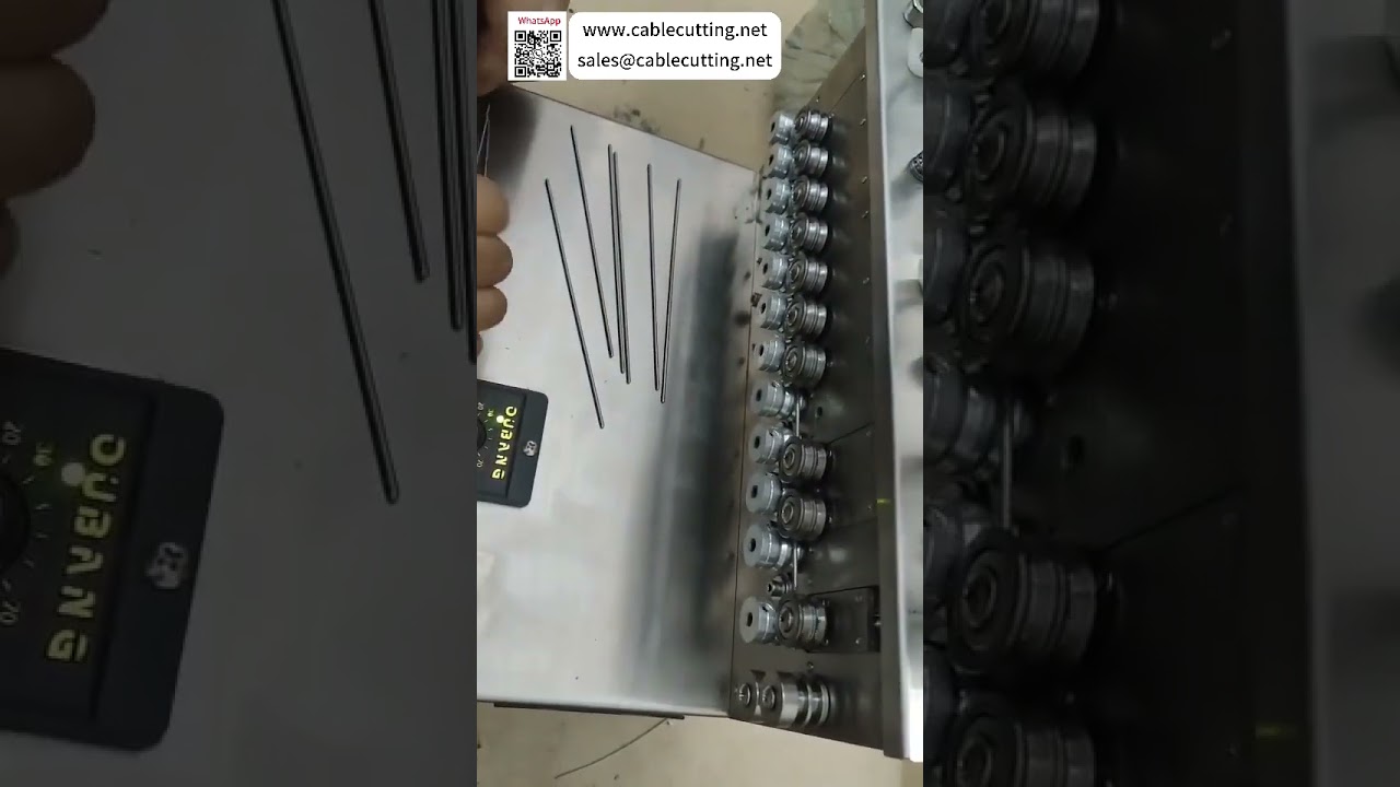 Máquina enderezadora de varillas metálicas eléctrica para nivelación de precisión de barra de aluminio de 2 mm de diámetro