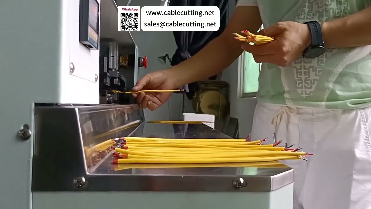 Máquina universal de pelado y estañado de cable multiconductor — para cables de 2-14 conductores