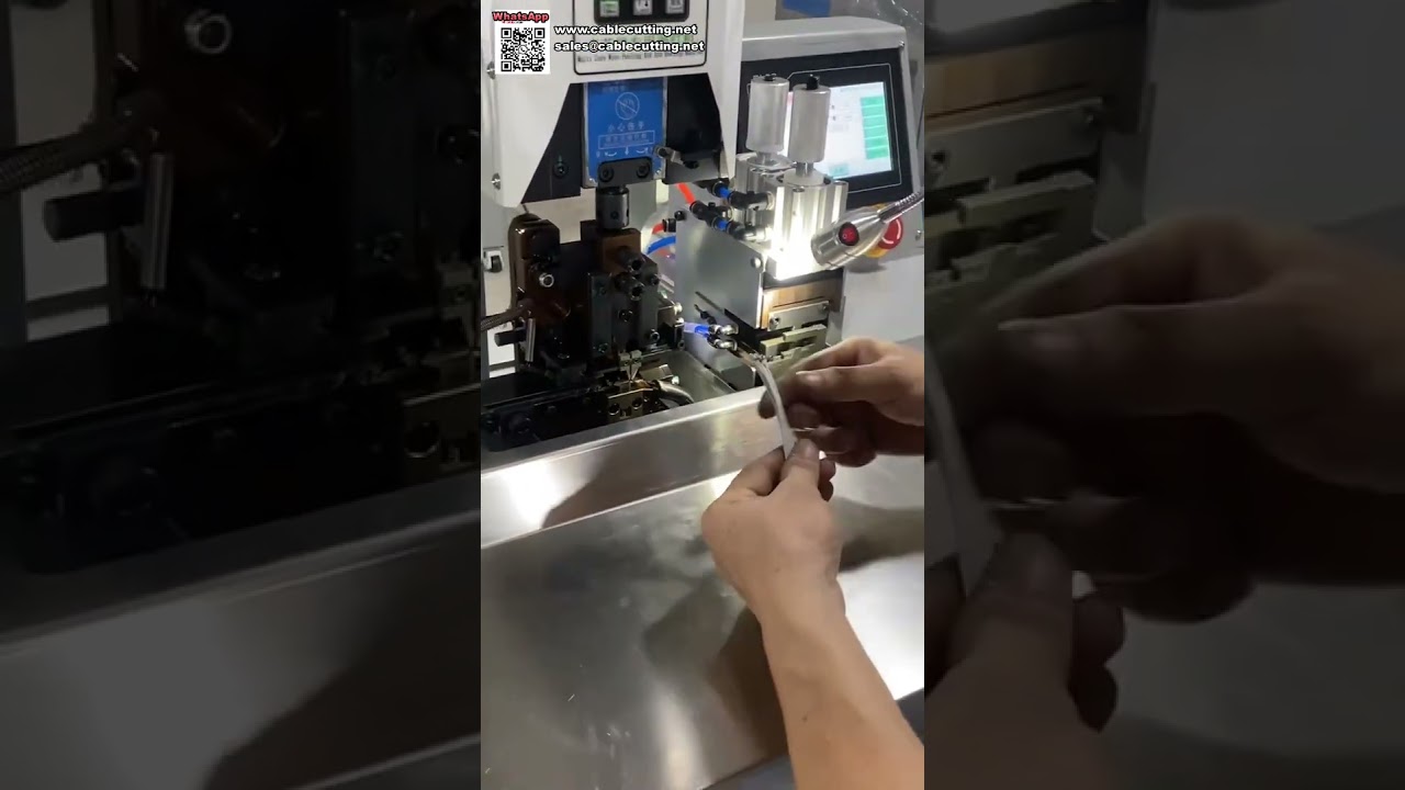 Máquina de empalme y crimpado de cables planos con control preciso de temperatura para procesamiento de arneses