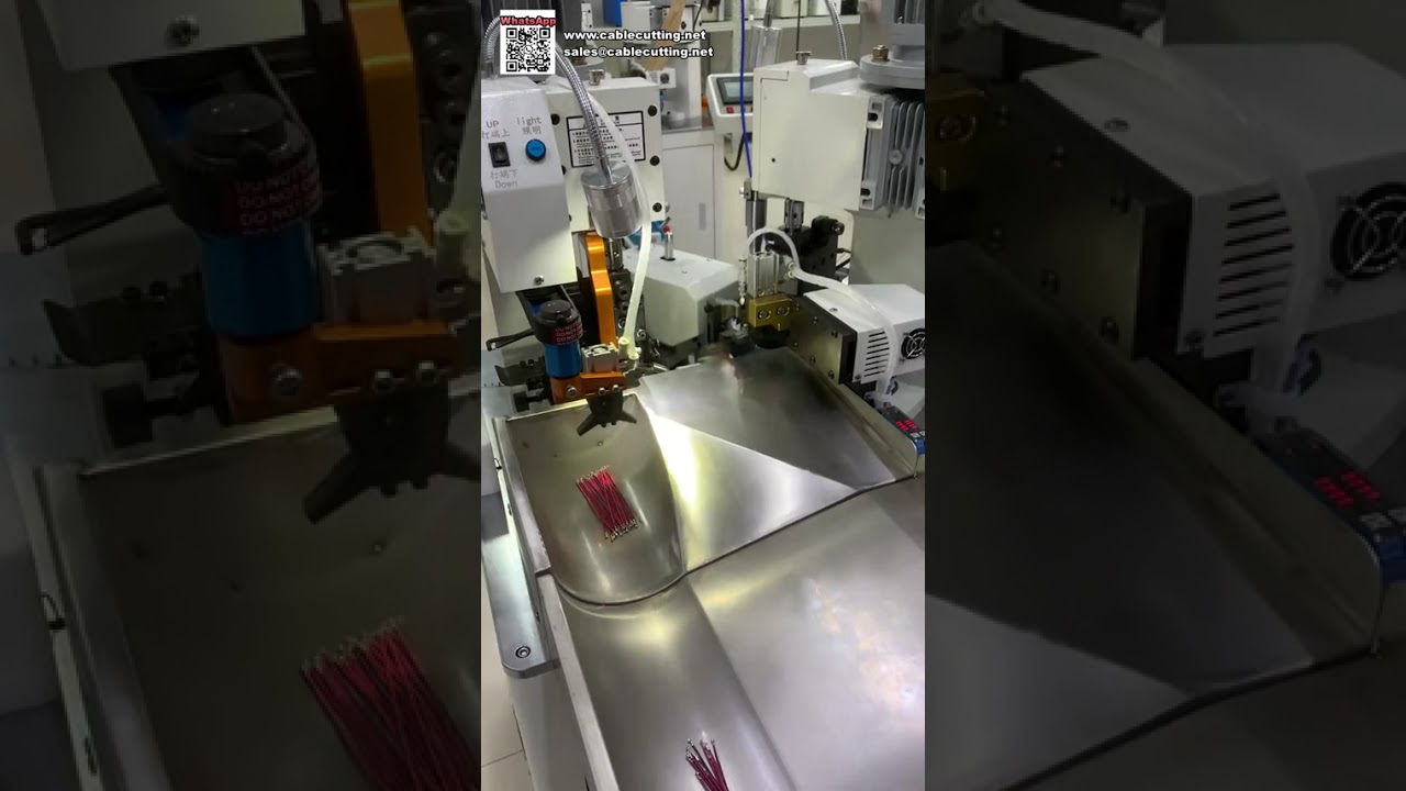 Máquina de Crimpado de Terminales de Doble Cabeza Totalmente Automática con Prensado de Precisión en Un Clic