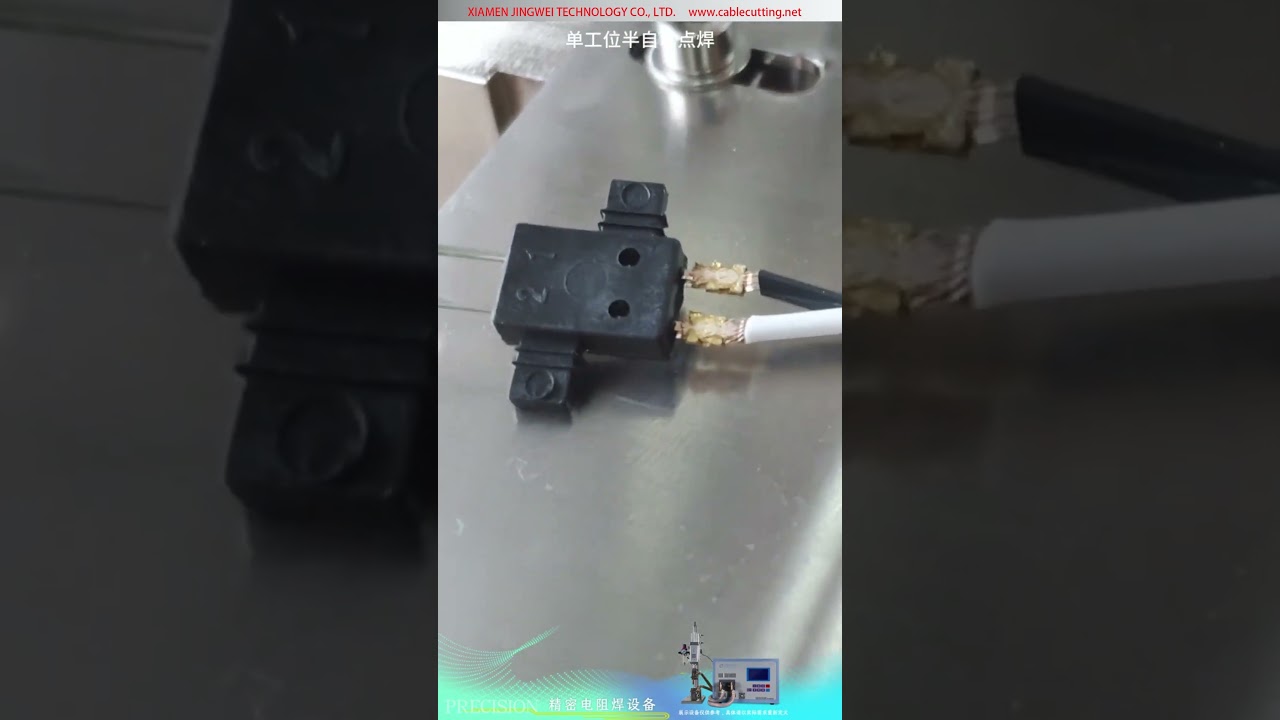 Máquina de soldadura por puntos de resistencia de precisión para pasador de plomo de cobre de microinterruptor y cableado eléctrico