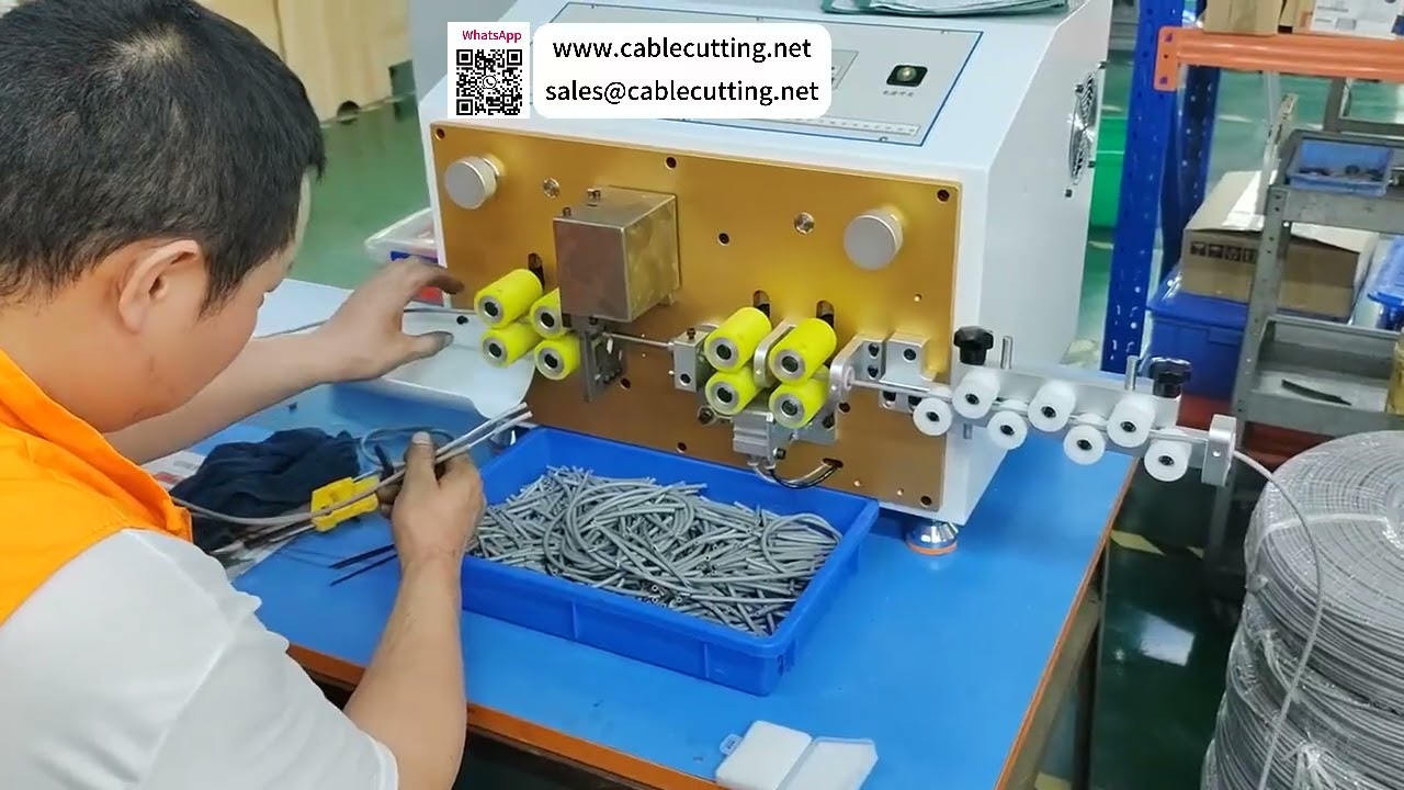 Máquina de corte y pelado de cables de servicio pesado, herramienta de procesamiento de pelado frontal de 125 mm y trasero de 96 mm