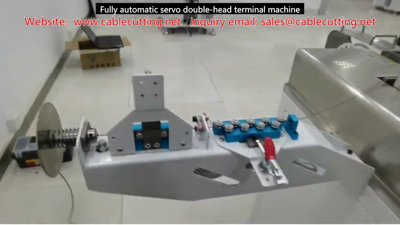 Máquina automática de terminales doble cabezal con servo: Alta velocidad y precisión