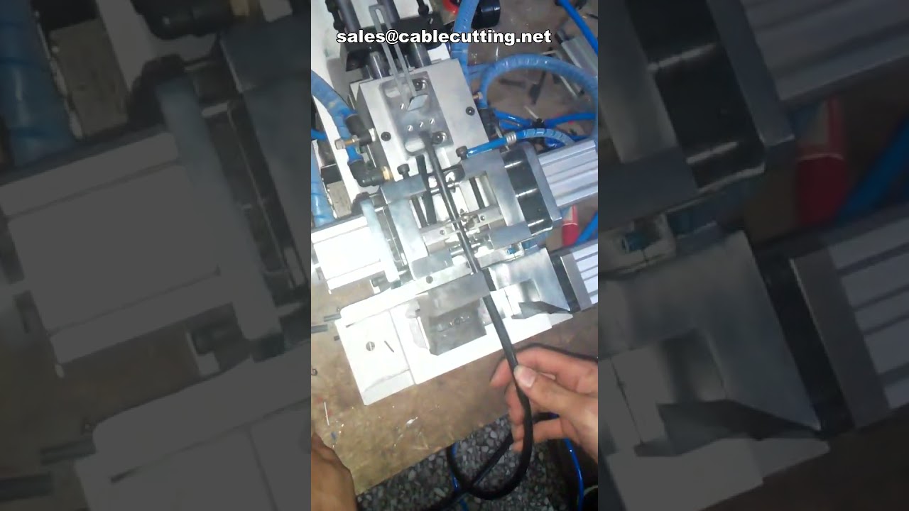 Máquina Pelacables Pequeña de Doble Potencia y Doble Cilindro para Pelar Cubierta Externa e Interna de Cables